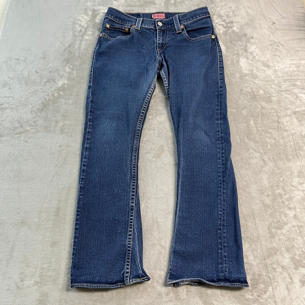 Vintage Levis Type 1 Tough Boot Jeans Womens 10M Blue Denim Bootcut Western